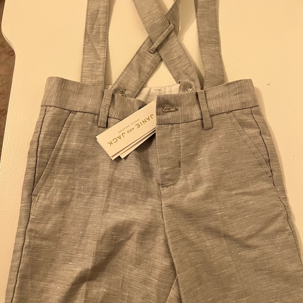 Janie and jack boys suspender shorts
